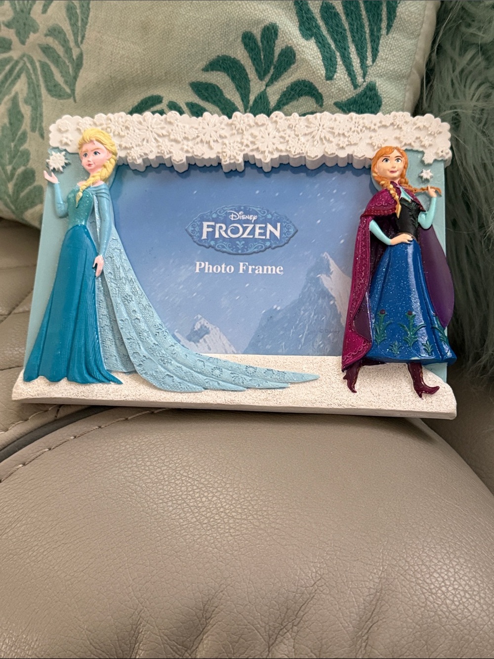 Disney Frozen Elsa and Anna Teal, Blue & Purple Photo Frame